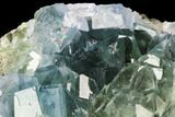 Green Cubic Fluorite Crystal Cluster - China #112198-2